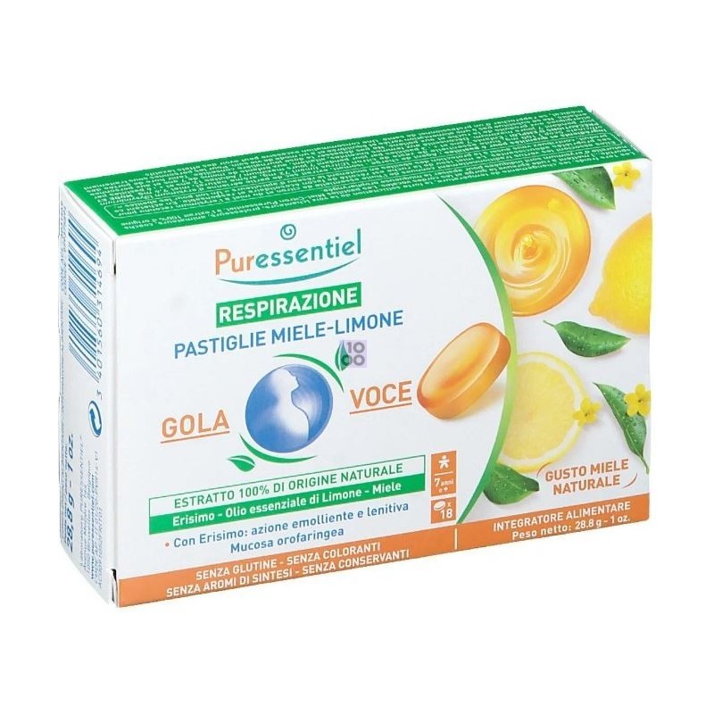 Puressentiel Italia Puressentiel Pastiglie Gola Voce Miele Limone 44 G