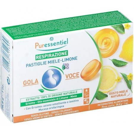 Puressentiel Italia Puressentiel Pastiglie Gola Voce Miele Limone 44 G