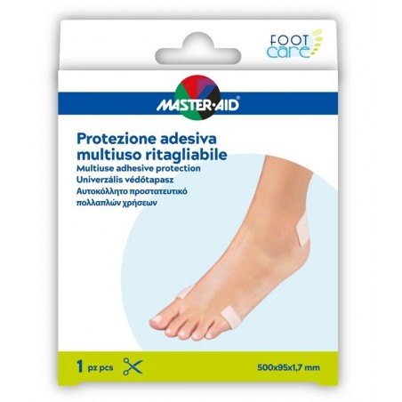 Pietrasanta Pharma Protezione Adesiva Multiuso Master-aid Footcare Ritagliabile 50x9,5 Cm A6