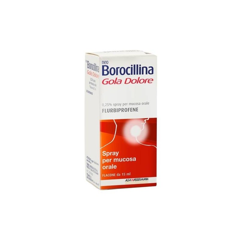 Neo Borocillina Gola Dolore 0,25% Spray Per Mucosa Orale Gusto Menta