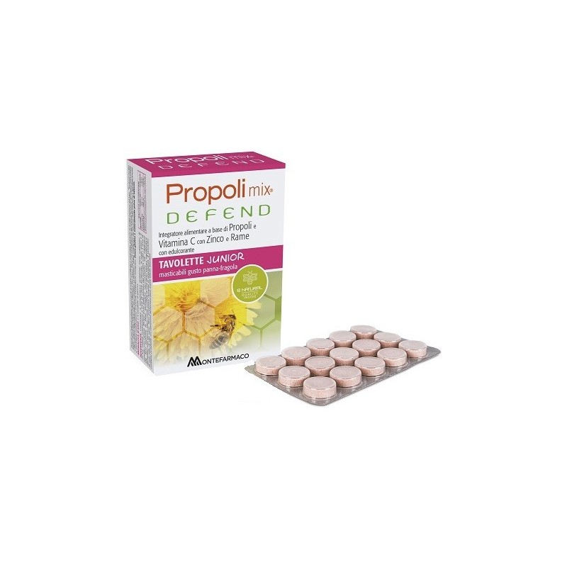 Montefarmaco Otc Propoli Mix Defend Junior 48 Tavolette Masticabili