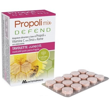 Montefarmaco Otc Propoli Mix Defend Junior 48 Tavolette Masticabili