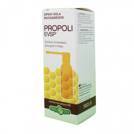 Erba Vita Group Propoli Evsp Spray Gola Mucoadesivo Senza Alcol 20ml