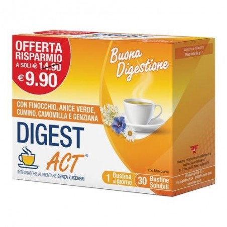 F&f Digest Act 30 Bustine Solubili Senza Zuccheri