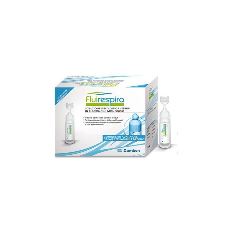 Zambon Italia Fluirespira Soluzione Fisiologica Sterile 30 Flaconcini Monodose Da 5ml