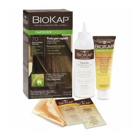 Bios Line Biokap Nutricolor Delicato Rapid Tinta 7,0 Biondo Medio Naturale 135 Ml