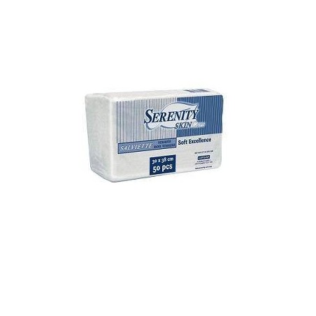 Serenity Salvietta Skincare Misura 30 X 38 Cm 50 Pezzi