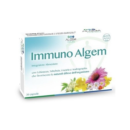 Algem Natura Immuno Algem 30 Capsule Vegetali Da 400 Mg