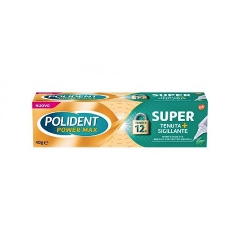 Haleon Italy Polident Super Tenuta+sigillante Menta Delicata Adesivo Protesi Dentale 40 G