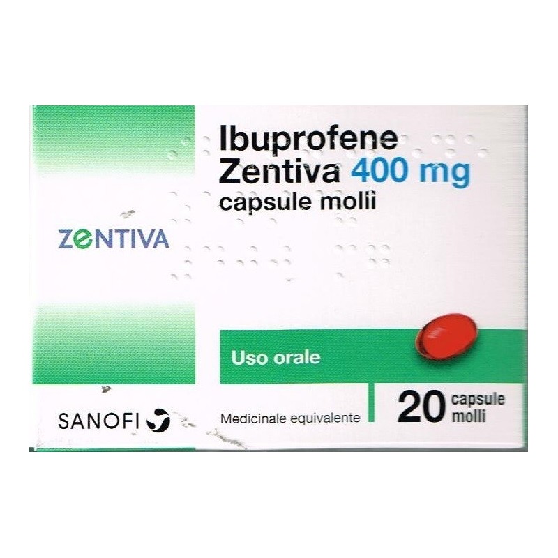 Zentiva Italia Ibuprofene Zentiva 200 Mg Capsule Molli Ibuprofene Zentiva 400 Mg Capsule Molli Medicinale Equivalente