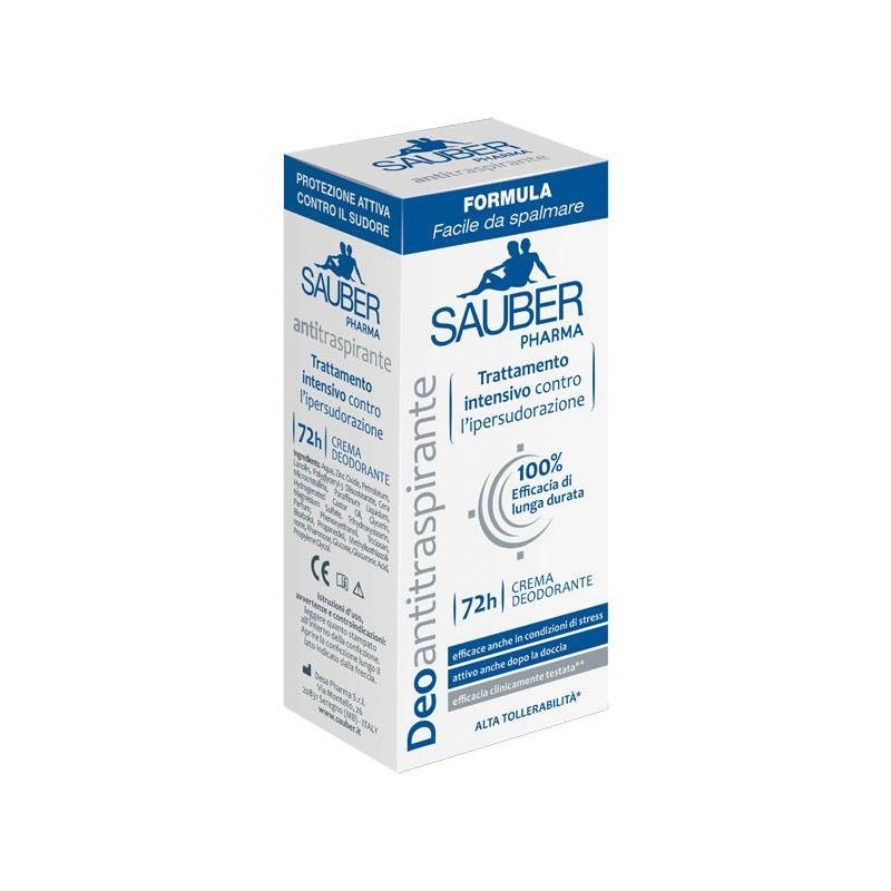 Desa Pharma Sauber Deoantitraspirante 72h Crema 30 Ml