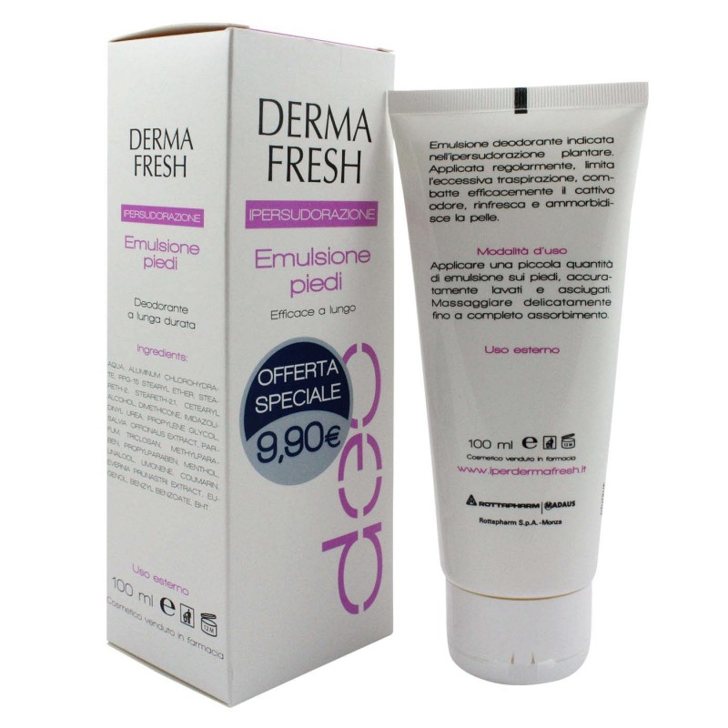 Meda Pharma Dermafresh Ipersudore Piedi 100 Ml