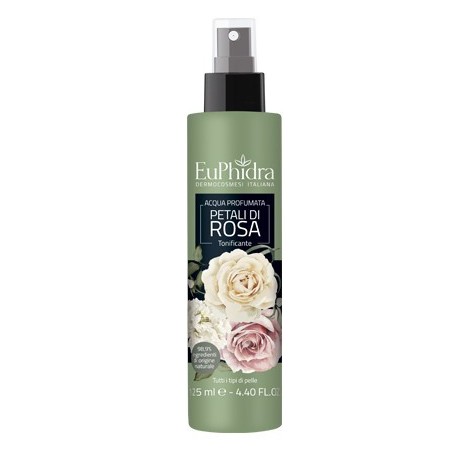 Zeta Farmaceutici Euphidra Acqua Profumata Rosa In Flacone Con Etichetta Pompa Spray