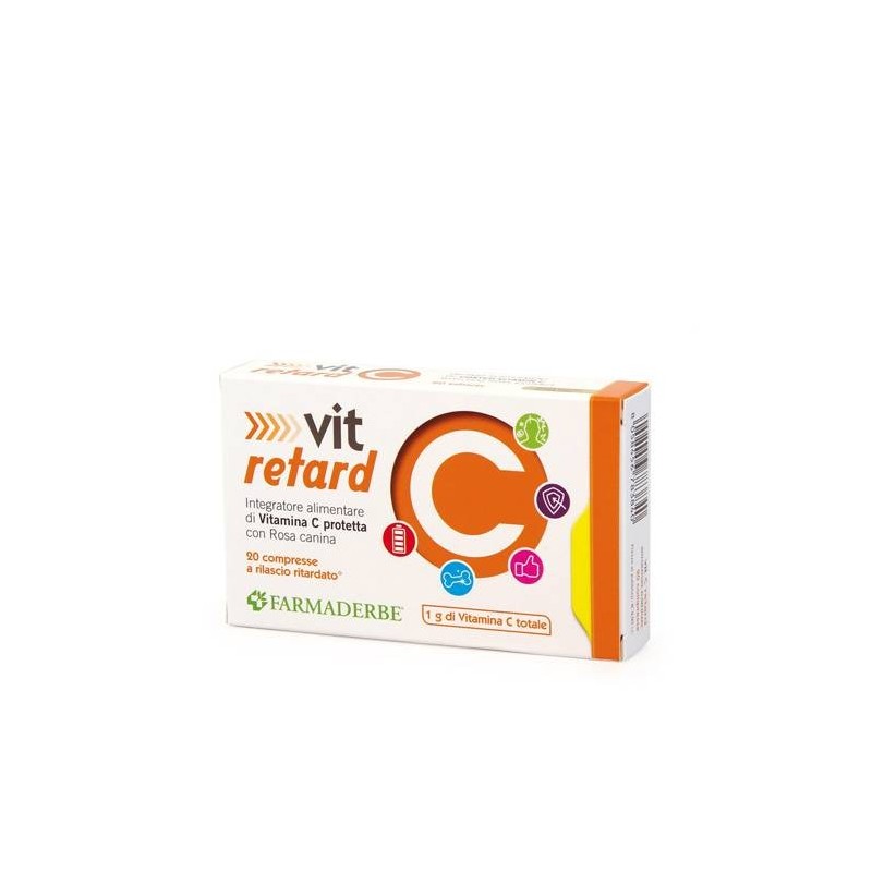 Farmaderbe Vit C Retard 20 Compresse A Rilascio Ritardato