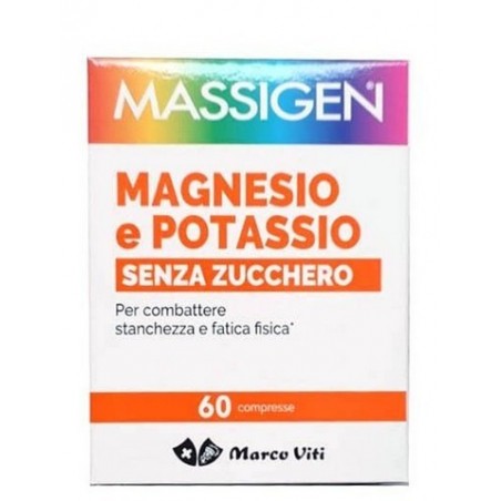 Marco Viti Farmaceutici Massigen Magnesio Potassio Senza Zuccheri 60 Compresse