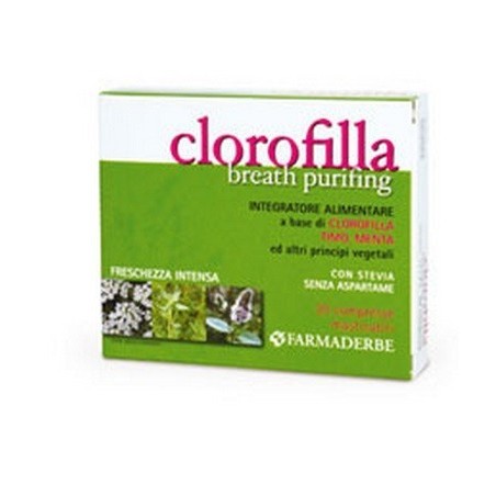 Farmaderbe Clorofilla Breath Purifing 30 Compresse Masticabili