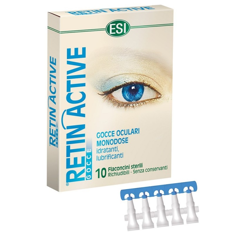 Esi Retin Active Mirtillo Gocce Oculari 10 Flaconcini Monodose Da 0,5 Ml