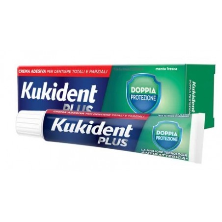 Procter & Gamble Kukident Plus Doppia Protezione Crema Adesiva Dentiere 40 G