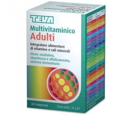 Teva Italia Multivitaminico Adulti Teva 30 Compresse 30 G