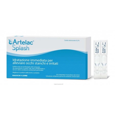 Bausch & Lomb-iom Artelac Splash Gocce Oculari 10 Flaconcini Monodose 0,5 Ml