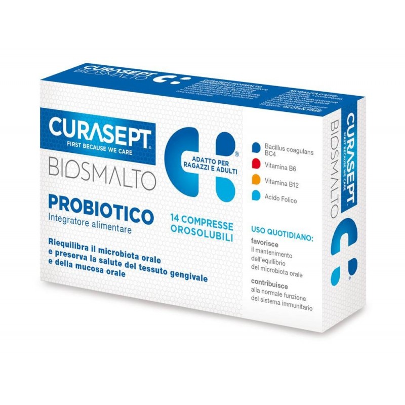 Curasept Biosmalto Probiotico 14 Compresse