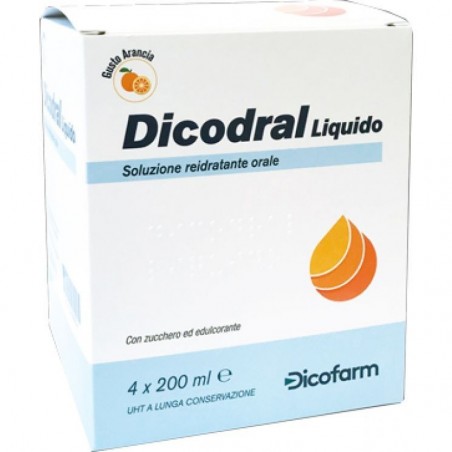 Dicofarm Dicodral Liquido Soluzione Reidratante Orale 4 X 200 Ml