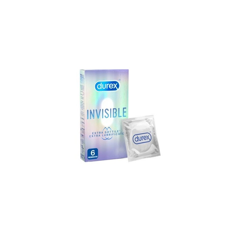 Reckitt Benckiser H. Durex Invisible Extra Lubrificato 6 Pezzi