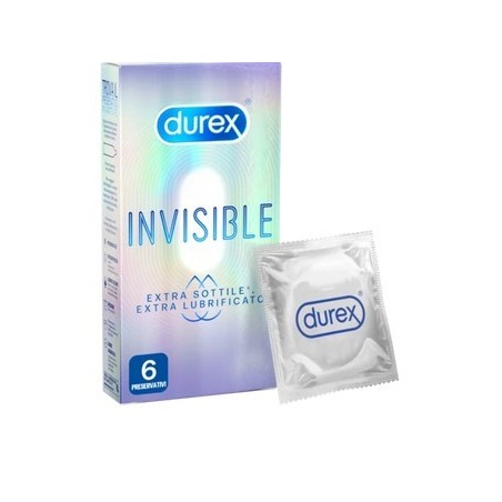 Reckitt Benckiser H. Durex Invisible Extra Lubrificato 6 Pezzi