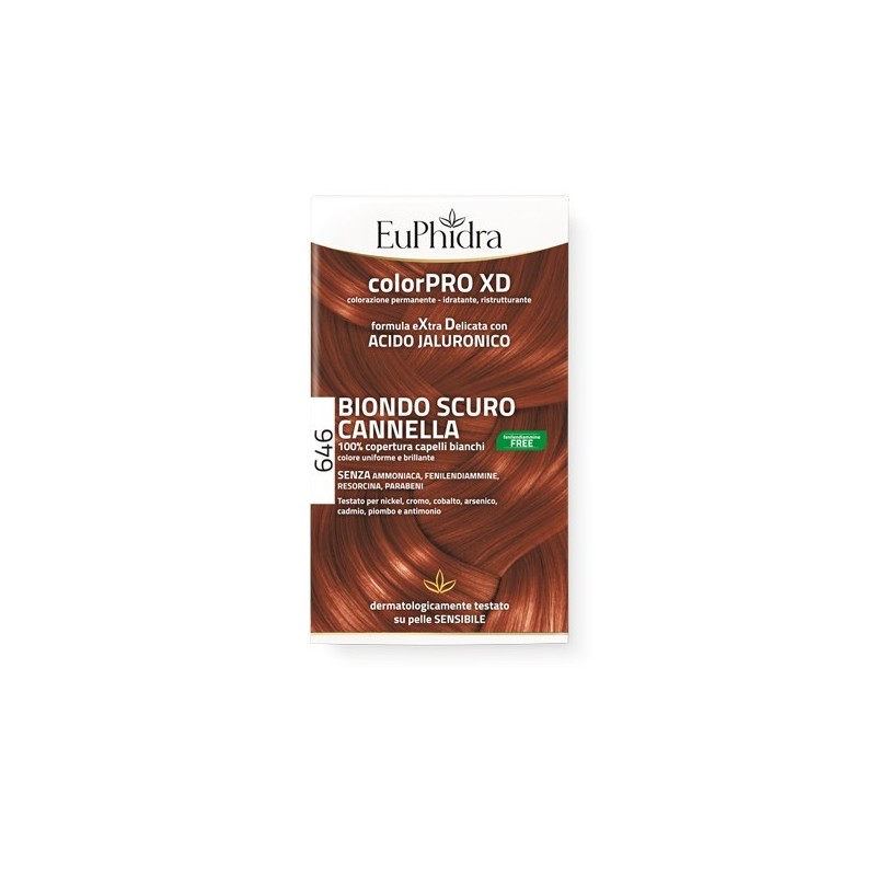 Euphidra Colorpro XD 646 Biondo Scuro Cannella Gel Colorante Capelli - Farmasole