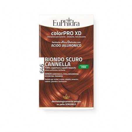 Euphidra Colorpro XD 646 Biondo Scuro Cannella Gel Colorante Capelli - Farmasole