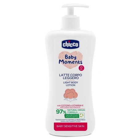 Chicco Baby Moments Latte Corpo Sensitive Leggero 500 Ml