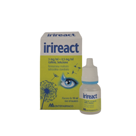 Genetic Irireact 3 Mg/ml + 0,5 Mg/ml Collirio, Soluzione Feniramina Maleato + Tetrizolina Cloridrato Medicinale Equivalente