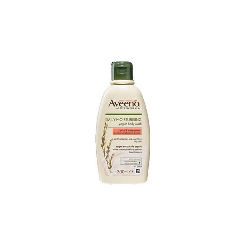 Johnson & Johnson Aveeno Bagno Doccia Yogurt Albicocca & Miele 300 Ml Promo