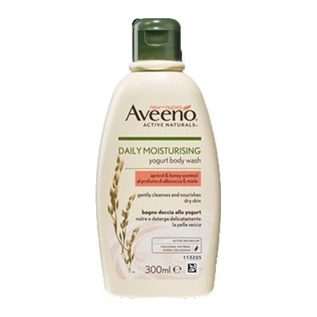 Johnson & Johnson Aveeno Bagno Doccia Yogurt Albicocca & Miele 300 Ml Promo