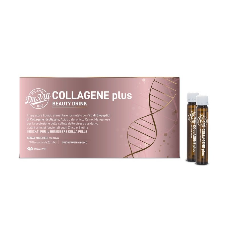 marco viti collagene plus beauty drink 10 flaconi da 25 ml