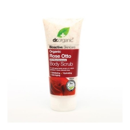 Optima Naturals Dr Organic Rose Otto Rosa Body Scrub Corpo 200 Ml