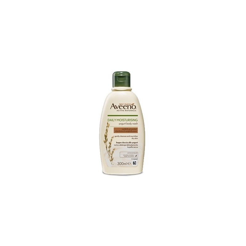 Johnson & Johnson Aveeno Bagno Doccia Yogurt Vaniglia & Avena 300 Ml