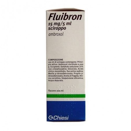 Chiesi Farmaceutici Fluibron 15 Mg/5 Ml Sciroppo Fluibron 200 ml