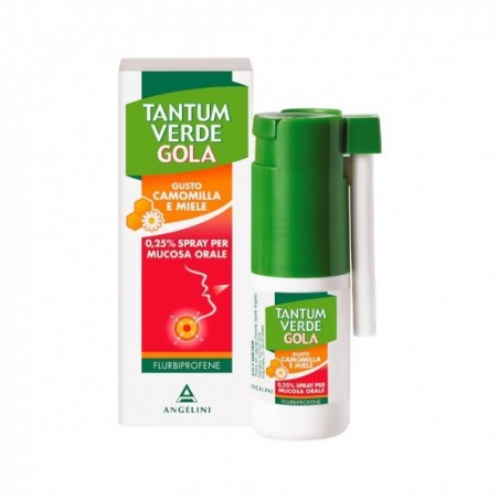 Tantum Verde Gola Spray 0,25% Flurbiprofene Gusto Camomilla E Miele 15 ml Angelini