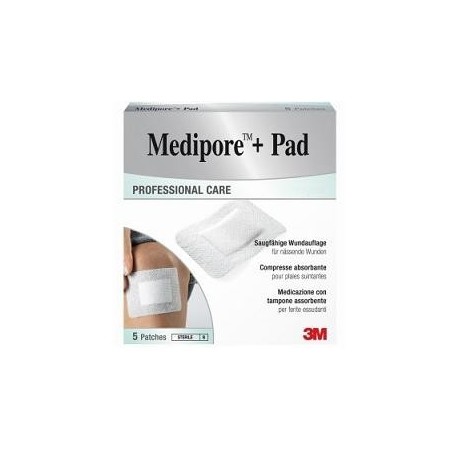 3m Italia Medicazione Medipore+pad 10x20cm 5pezzi