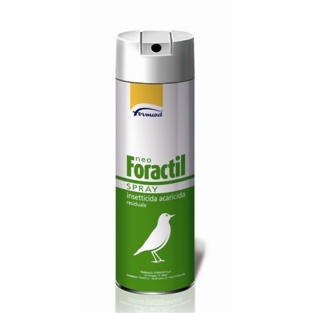 Formevet Neo Foractil Spray, 10 Mg/g + 3 Mg/g + 2 Mg/g Soluzione Spray Per Uso Esterno ( Per Uccellini Da Gabbia E Da Voliera, C