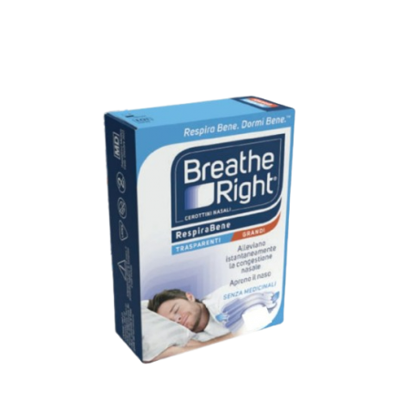 E. Fa. S. Cerotti Nasali Breathe Right Trasparenti Grandi 10 Pezzi