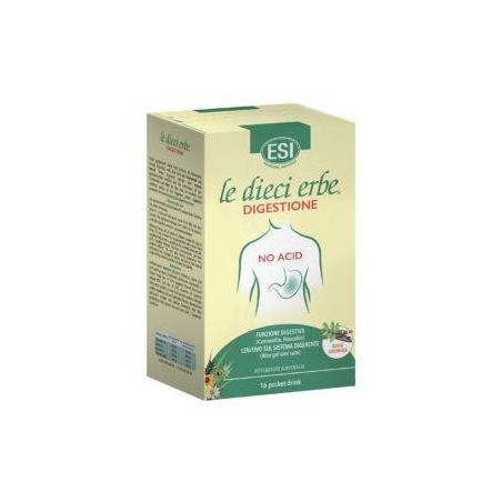 Esi Le Dieci Erbe Digestione No Acid 16 Pocket Drink Gusto Liquirizia 20 Ml