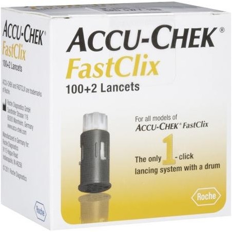 Roche Diabetes Care Italy Lancette Pungidito Accu-chek Fastclix 100 + 2 Pezzi