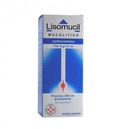 Eg Lisomucil Tosse Mucolitico 100 Mg/5 Ml Sciroppo Con Zucchero Lisomucil Tosse Mucolitico 100 Mg/5 Ml Sciroppo Senza Zucchero C