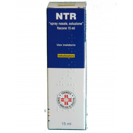 Ntr Spray Farmaco Decongestionante Nasale 15 ml per raffreddore, sinusite e naso chiuso