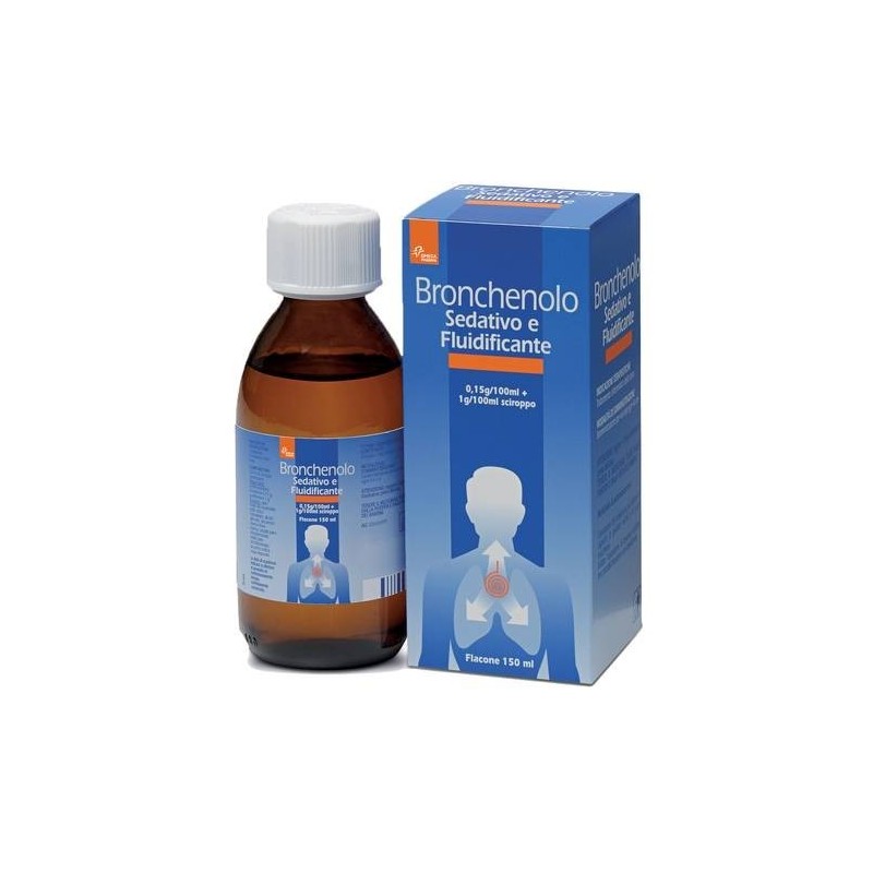 Bronchenolo Sedativo E Fluidificante, 1,5 Mg/ml + 10 Mg/ml, Sciroppo  Destrometorfano Bromidrato, Guaifenesina