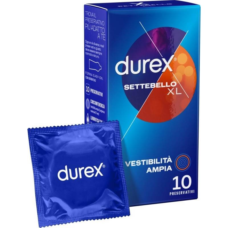 Reckitt Benckiser H. Profilattico Durex Settebello Extralarge 10 Pezzi