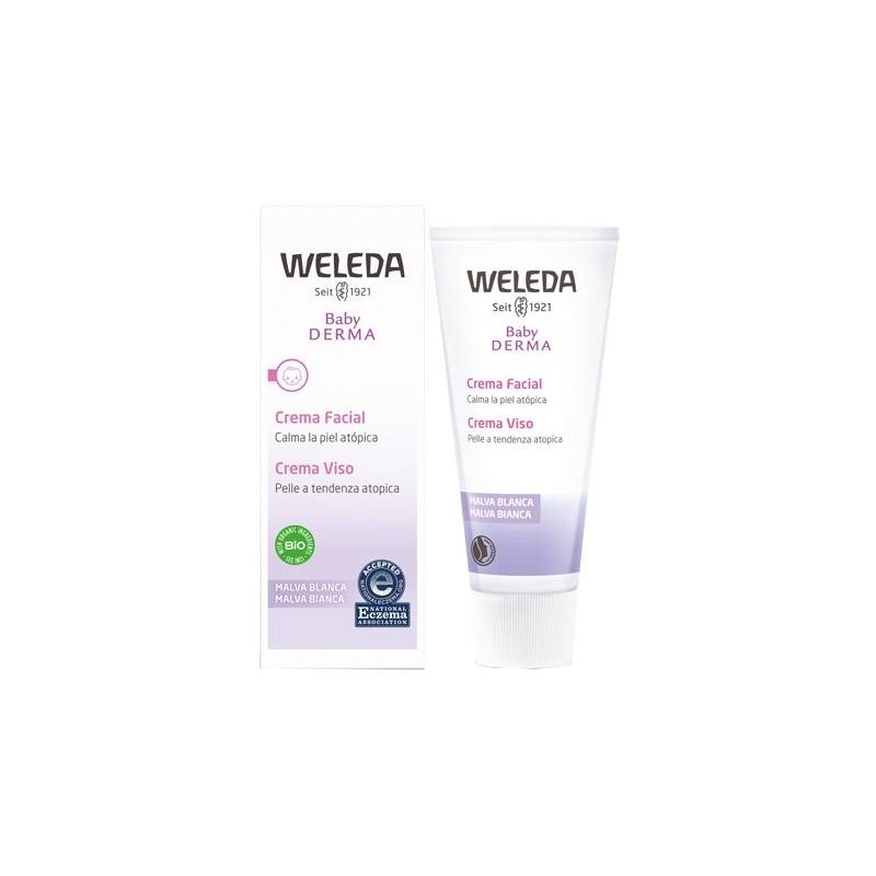 Weleda Italia Baby Derma Crema Viso Malva 50 Ml