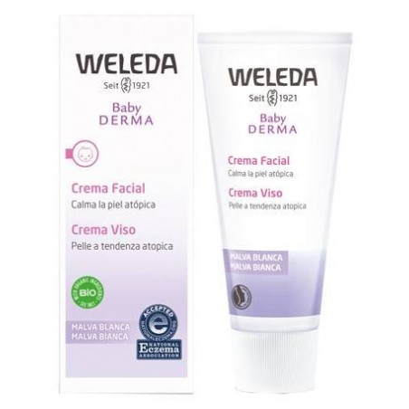 Weleda Italia Baby Derma Crema Viso Malva 50 Ml